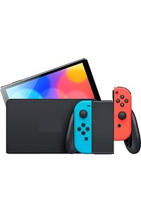 Nintendo Switch Oled 64 Gb Aksesuarlı Konsol - Kırmızı/mavi - Türkiye Uyumlu Şarj Adaptörlü ürün fotoğrafı