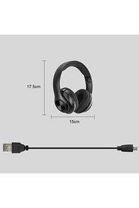 P68 Bluetooth Kablosuz Stereo Kulaklık Siyah ürün fotoğrafı