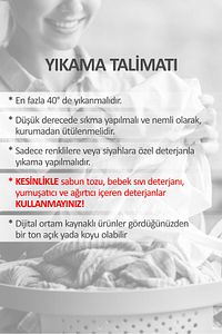 Çift Taraflı Emzirme Yastığı Bebek Destek Minderi Pamuk Kumaş - Kahve Kedi ürün fotoğrafı