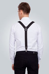 Erkek Siyah Pantolon Askısı ürün fotoğrafı