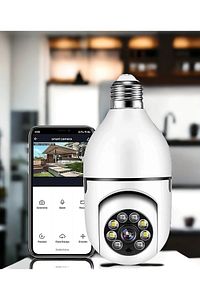 Ampul Kamera Harekete Duyarlı Gece Görüşlü Kablosuz Bebek Izleme Kamerası Güvenlik Akıllı Wifi 360hd ürün fotoğrafı