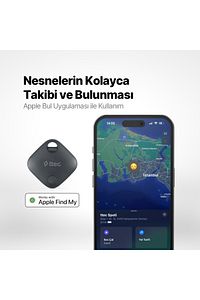 Spoti Apple Lisanslı Bul Uygulaması Uyumlu Sesli Uyarı Bildirimli Akıllı Takip Cihazı ürün fotoğrafı