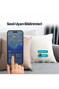 Spoti Apple Lisanslı Bul Uygulaması Uyumlu Sesli Uyarı Bildirimli Akıllı Takip Cihazı ürün fotoğrafı