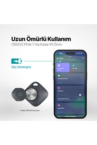Spoti Apple Lisanslı Bul Uygulaması Uyumlu Sesli Uyarı Bildirimli Akıllı Takip Cihazı ürün fotoğrafı