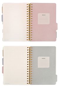 Spiralli Defter A5 4 Ayraçlı, 30 Yap. Çizgili, 30 Yap. Çizgili, 30 Yap. Noktalı, 30 Yap. Düz ürün fotoğrafı