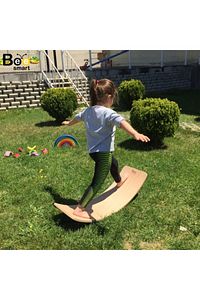 Tek Ebat Denge Tahtası Life Büyük Boy - Doğal Ahşap Kırmızı ürün fotoğrafı