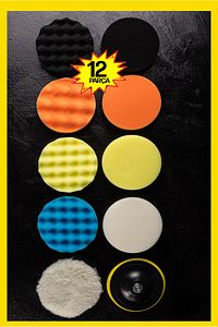 Pro 15 Pasta Cila Polisaj Süngeri Seti 115mm Matkap Uyumlu Pasta Cila Fırçalama  Parlatma Seti ürün fotoğrafı