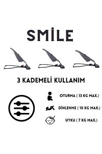 Smile Cotton Eco Sallanır Üç Kademeli Ana Kucağı ürün fotoğrafı