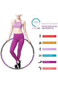 1500 Gr Ağırlıklı Hulahop Çemberi 6 Parça 100 Cm Çapında Geçmeli Pilates Egzersiz Hulahoop Çemberi ürün fotoğrafı