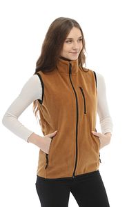 Kadın Camel Polar Çok Cepli Trekking Spor Yelek ürün fotoğrafı