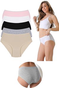 %100 PAMUK YÜKSEK BEL KADIN KÜLOT 5'Lİ PAKET SNM-5KLT ürün fotoğrafı