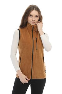 Kadın Camel Polar Çok Cepli Trekking Spor Yelek ürün fotoğrafı