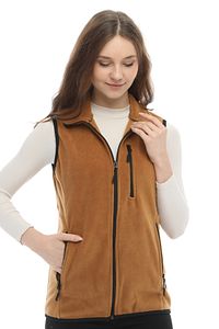 Kadın Camel Polar Çok Cepli Trekking Spor Yelek ürün fotoğrafı