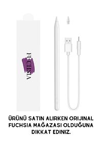 Ipad 10.9 (10.NESİL) Uyumlu Avuç Içi Algılamayan Eğimle Çizim Kalınlığı Değişen Stylus Kalem ürün fotoğrafı
