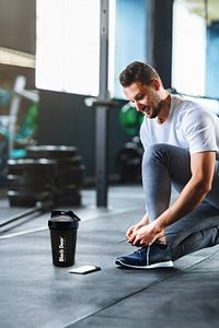 Shaker Karıştırıcı Sporcu Protein Shaker 550 ml Siyah ürün fotoğrafı