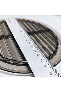 Cam Menfezi Füme - Isı Cam / Cam Balkon / Sandvic Panel Için Oval Havalandırma Menfezi 15cm ürün fotoğrafı
