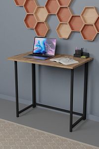 Katlanır Çalışma Masası 50x80 Cm Bilgisayar Laptop Mutfak Katlanır Masa - Atlantik Çam ürün fotoğrafı