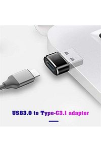 Usb To Type-c Çevirici Dönüştürücü Şarj Data Aktarım Usb To Usb-c Çevirici Dönüştürücü Otg Adaptör ürün fotoğrafı
