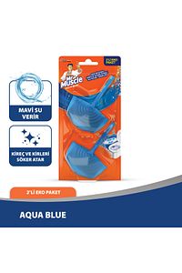 Mr Muscle Klozet Blok Tuvalet Temizleyici, Aqua Mavi, 2x40 gr ürün fotoğrafı