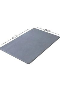 Sihirli Su Emici Banyo Paspası Kaymaz Tabanlı Abdest Paspası Kare 3,5 Mm 40x60 ürün fotoğrafı