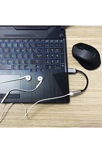 USB To 3.5mm Jack Çevirici Dönüştürücü Kulaklık ve Mikrofon Destekli USB To Aux Dönüştürücü Adaptör ürün fotoğrafı