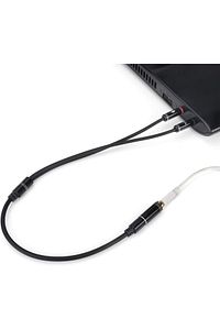 Aux To 2x Aux Kablo 3.5mm Jack Çevirici Mikrofon ve Kulaklk Çoklayıcı Dönüştürücü Aux Stereo Adaptör ürün fotoğrafı