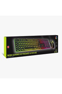 Rainbow Aydınlatmalı Daktilo Klavye Mouse Set 105 Tuşlu Led Işıklı Usb Kablolu ürün fotoğrafı