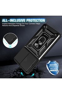 Poco X6 Pro 5g Kılıf Darbeye Dayanıklı Tam Koruyucu Kamera Korumalı Sürgülü Zırh Tank Armor Kapak ürün fotoğrafı