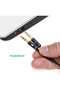 Aux To 2x Aux Kablo 3.5mm Jack Çevirici Mikrofon ve Kulaklk Çoklayıcı Dönüştürücü Aux Stereo Adaptör ürün fotoğrafı