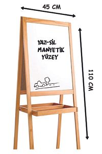 Ahşap Yazı Tahtası Çift Taraflı Manyetik Özellikli ürün fotoğrafı