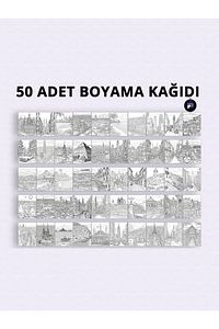 Ünlü Şehirler Yetişkinler Için Boyama Kitabı, Mandala Boyama Kitabı, Boyama Defteri,boyama Sayfaları ürün fotoğrafı