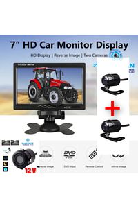 Traktör Biçerdöver Iş Makinası Için 7 Inç Monitör Ve 2 Adet Kelebek Kamera Sistemi ürün fotoğrafı