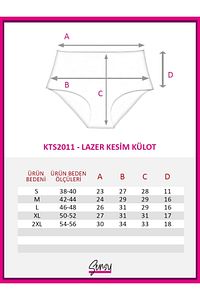 Kadın Yüksek Bel Dikişsiz Lazer Kesim Külot (BELİ LASTİKLİ) 3'lü Set ürün fotoğrafı