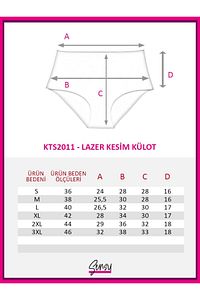 Kadın Yüksek Bel Dikişsiz Lazer Kesim Külot (BELİ LASTİKLİ) 3'lü Set ürün fotoğrafı