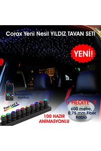Animasyonlu Yıldız Tavan Uygulama Seti, Fiber Optik Aydınlatma Kurulum Kiti ürün fotoğrafı