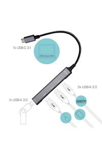 Type-C To Usb Hub 4 Ports YD-30 ürün fotoğrafı