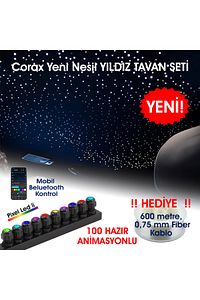 Animasyonlu Yıldız Tavan Uygulama Seti, Fiber Optik Aydınlatma Kurulum Kiti ürün fotoğrafı
