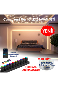 Animasyonlu Yıldız Tavan Uygulama Seti, Fiber Optik Aydınlatma Kurulum Kiti ürün fotoğrafı