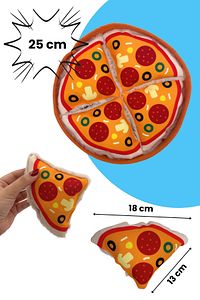 Pizza Şekilli Interaktif Mama Saklamalı Köpek Oyuncağı Ses Çıkaran Köpek Zeka Oyuncağı ürün fotoğrafı