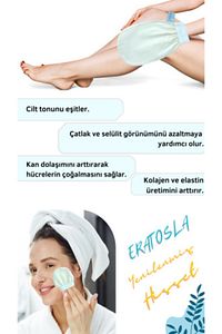 Ipek Banyo Duş Kesesi Seti- %100 Floş Ipek Kese-vücut Ve Yüz Peelingi Için Ikili Set- ürün fotoğrafı