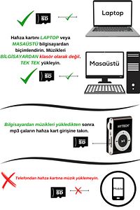 Tf Kart Girişli Mp3 Çalar Kulaklık ürün fotoğrafı