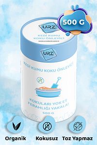 Kedi Kumu Tuvaleti Koku Giderici Önleyici Organik Kokusuz 500 gr Aktif Karbon Koku Giderici ürün fotoğrafı