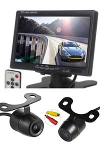 Traktör Biçerdöver Iş Makinası Için 7 Inç Monitör Ve 2 Adet Kelebek Kamera Sistemi ürün fotoğrafı