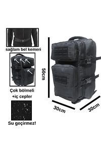 Su Geçirmez Çok Gözlü Kampçı-Seyahat-Dağcı-Outdoor-Askeri Taktik Sırt Çantası ürün fotoğrafı