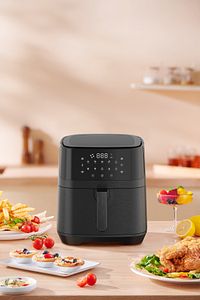 upany 7l Xxl Plus Air Fryer Yağsız Fritöz Siyah ürün fotoğrafı