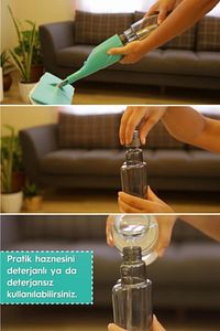 Sprey Mop 3 Adet Mikrofiber Mop Paspas Temizlik Seti Gri ürün fotoğrafı