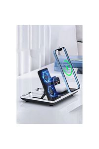 R11 3in1 Çoklu Şarj İstasyonu Kablosuz Masa üstü Set Telefon Standı ürün fotoğrafı