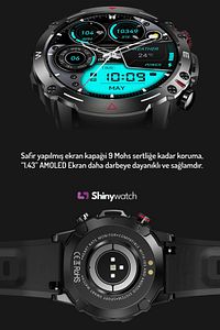ST4 Ultra Özellikli Süper Amoled Ekran Akıllı Saat 2024 Siyah ürün fotoğrafı