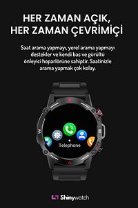 ST4 Ultra Özellikli Süper Amoled Ekran Akıllı Saat 2024 Siyah ürün fotoğrafı