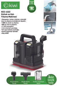 Kcc-4322 Koltuk Ve Halı Yıkama Makinesi Siyah ürün fotoğrafı